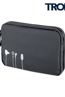 TROIKA BBL64 - Water-Resistant Tech Accessory Organizer Pouch