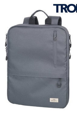 TROIKA BCO33 - Expandable Ocean Plastic Laptop Backpack