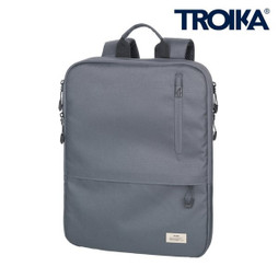TROIKA BCO33 - Expandable Ocean Plastic Laptop Backpack
