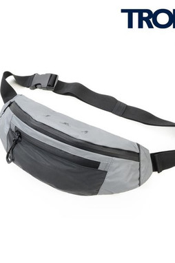 TROIKA BLB03 - Reflective Multi-Compartment Belt Bag