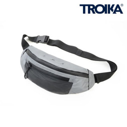 TROIKA BLB03 - Reflective Multi-Compartment Belt Bag