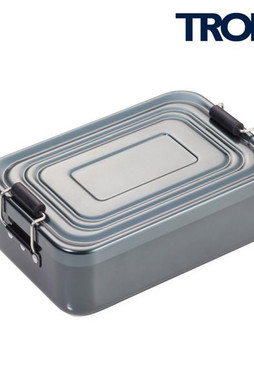 TROIKA BOX72 - Titanium Colored Clip-Lock Lunchbox