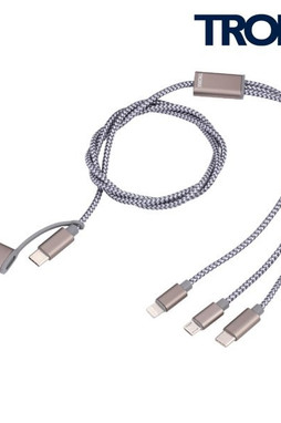 TROIKA CBL30 - Versatile 3-in-1 Charging Cable