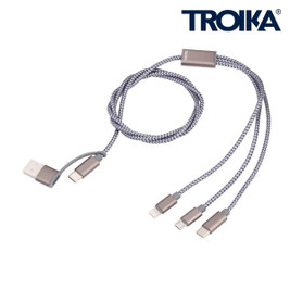 TROIKA CBL30 - Versatile 3-in-1 Charging Cable
