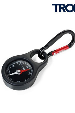 TROIKA COS10 - Adventure Keyring with Compass and Carabiner