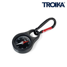 TROIKA COS10 - Adventure Keyring with Compass and Carabiner