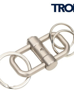 TROIKA KR2209 - Silver Key Organizer with Sliding Lock