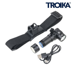 TROIKA TOR25 - Torcia Multifunzionale Ecologica con Ricarica USB-C