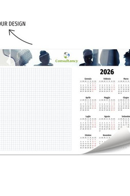 Claps SOTTOMANO - White Paper Desk Pad with 50 Sheets
