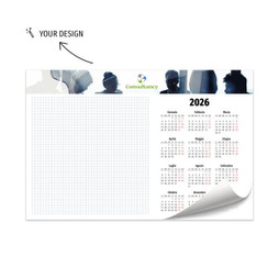 Claps SOTTOMANO - White Paper Desk Pad with 50 Sheets