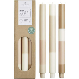 Originalhome 126426 - layered limestone candles - set of 3