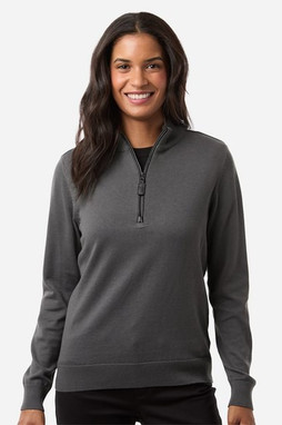 Devon & Jones DG446W - Womens New Classics Quarter-Zip Sweater
