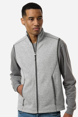 North End NE731 - Mens Jasper Jacquard Fleece Vest