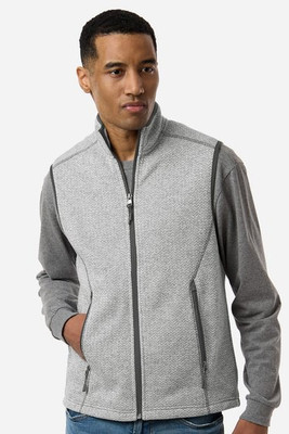 North End NE731 - Men's Jasper Jacquard Fleece Vest