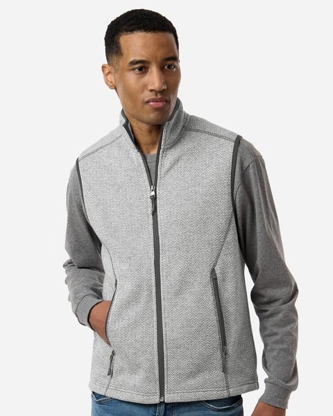 North End NE731 - Men's Jasper Jacquard Fleece Vest