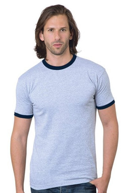 Bayside 1800 - Mens USA-Made Ringer T-Shirt