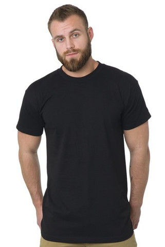 Bayside 5200 - Camiseta alta de hombre, fabricada en EE.UU.