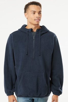 Burnside 3600 - Sudadera con capucha y cremallera de forro polar para hombre