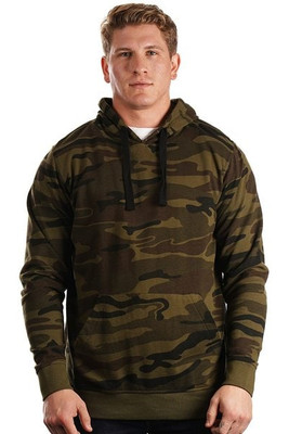 Burnside 8605 - Sudadera con capucha de felpa francesa lavada con enzimas para hombre