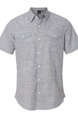 Burnside 9247 - Mens Textured Solid Short Sleeve Shirt