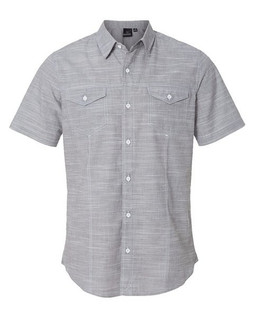 Burnside 9247 - Mens Textured Solid Short Sleeve Shirt