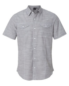 Burnside 9247 - Men's Textured Solid Short Sleeve Shirt