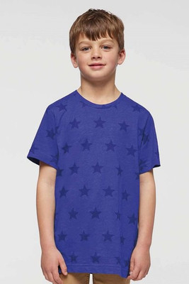Code Five 2229 - Camiseta juvenil con estampado de estrellas