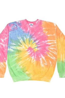 Colortone 8100 - Sudadera unisex de cuello redondo y forro polar teñido