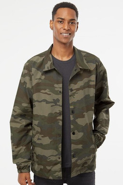 Independent Trading Co. EXP99CNB - Mens Water-Resistant Windbreaker Coach’s Jacket