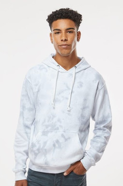 J. America 8861 - Mens Tie-Dyed Fleece Hooded Sweatshirt