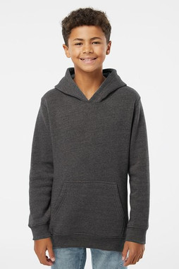 J. America 8880 - Youth Triblend Fleece Hooded Sweatshirt