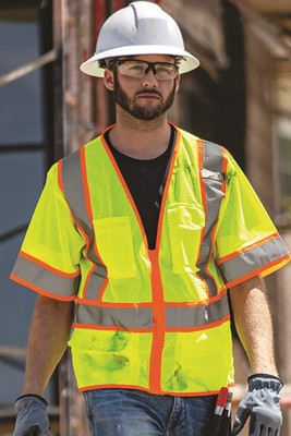 Kishigo 1242-1243 - Unisex Ultra-Cool™ Six-Pocket Mesh Surveyor’s Vest