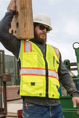 Kishigo 1513-1514 - Unisex Premium Black Series® Heavy-Duty Vest