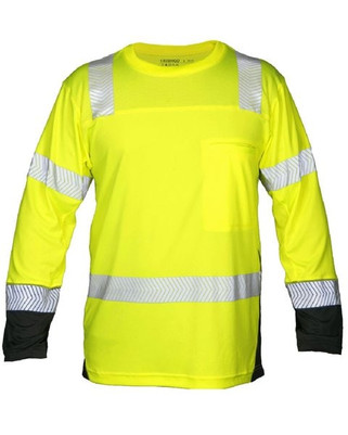 Kishigo 9177 - Camiseta de manga larga unisex Premium Black Series® Cool Touch Class 3