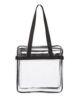 OAD OAD5005 - OAD Clear Tote with Zippered Top