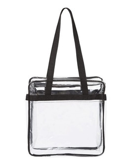 OAD OAD5005 - OAD Clear Tote with Zippered Top