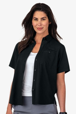 Paragon 704 - Camisa de pesca de manga corta Hatteras Performance para mujer