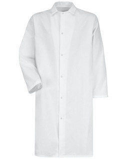 Red Kap 4006 - Unisex Gripper - Front Butcher Frock - No Pockets