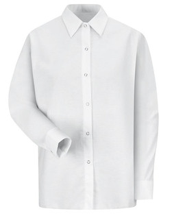 Red Kap SP15 - Womens Long Sleeve Specialized Pocketless Poplin Work Shirt
