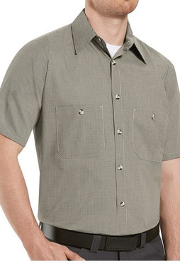 Red Kap SP20 - Camisa de trabajo Premium de manga corta para hombre