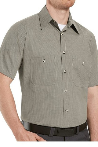 Red Kap SP20 - Camisa de trabajo Premium de manga corta para hombre