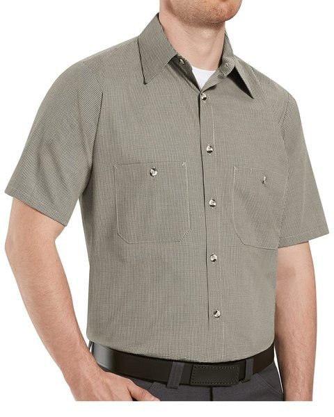 Red Kap SP20 - Camisa de trabajo Premium de manga corta para hombre