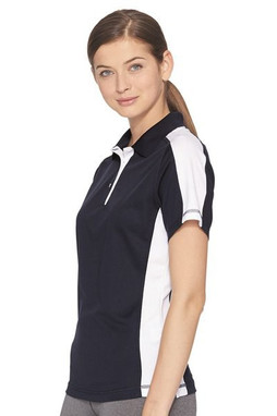 Sierra Pacific 5465 - Polo de mujer de malla antihumedad con bloques de color