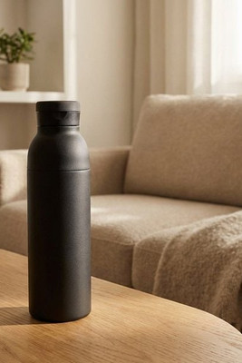 Illuminate 650 ml RCS recycled stainlesss steel double wall insulated water bottle - EgotierPro 100838