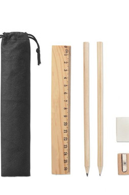 Writing set supplied in a non-woven pouch - Egotier 11195