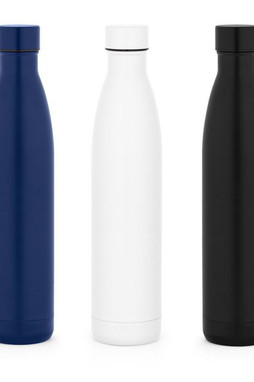 Dubbelwandige roestvrijstalen fles (90% gerecycled) - Egotier 94362A