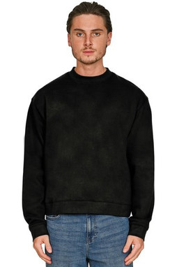 Casual Classics CRBSWAC200 - Casual Premium Combed 330 Acid Wash Boxy Oversized Extended Neck Sweatshirt