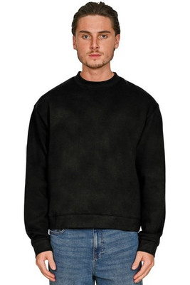 Casual Classics CRBSWAC200 - Casual Premium Combed 330 Acid Wash Boxy Oversized Extended Neck Sweatshirt