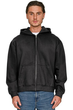 Casual Classics CRBHSAC250 - Casual Premium Combed 330 Acid Wash Boxy Oversize Zip Hood