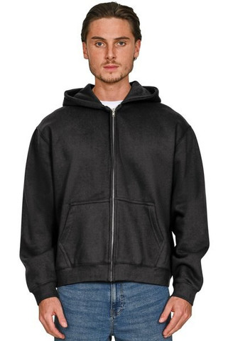 Casual Classics CRBHSAC250 - Casual Premium Combed 330 Acid Wash Boxy Oversize Zip Hood